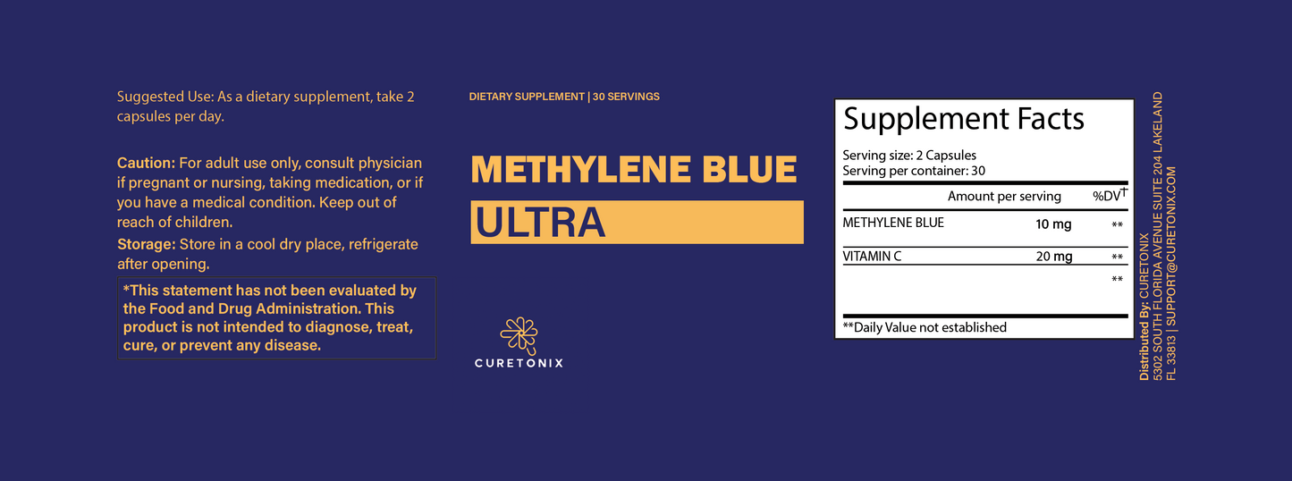 METHYLENE BLUE (60 capsules 10mg)