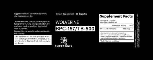 WOLVERINE BPC-157 / TB-500 (60 capsules 500mcg)